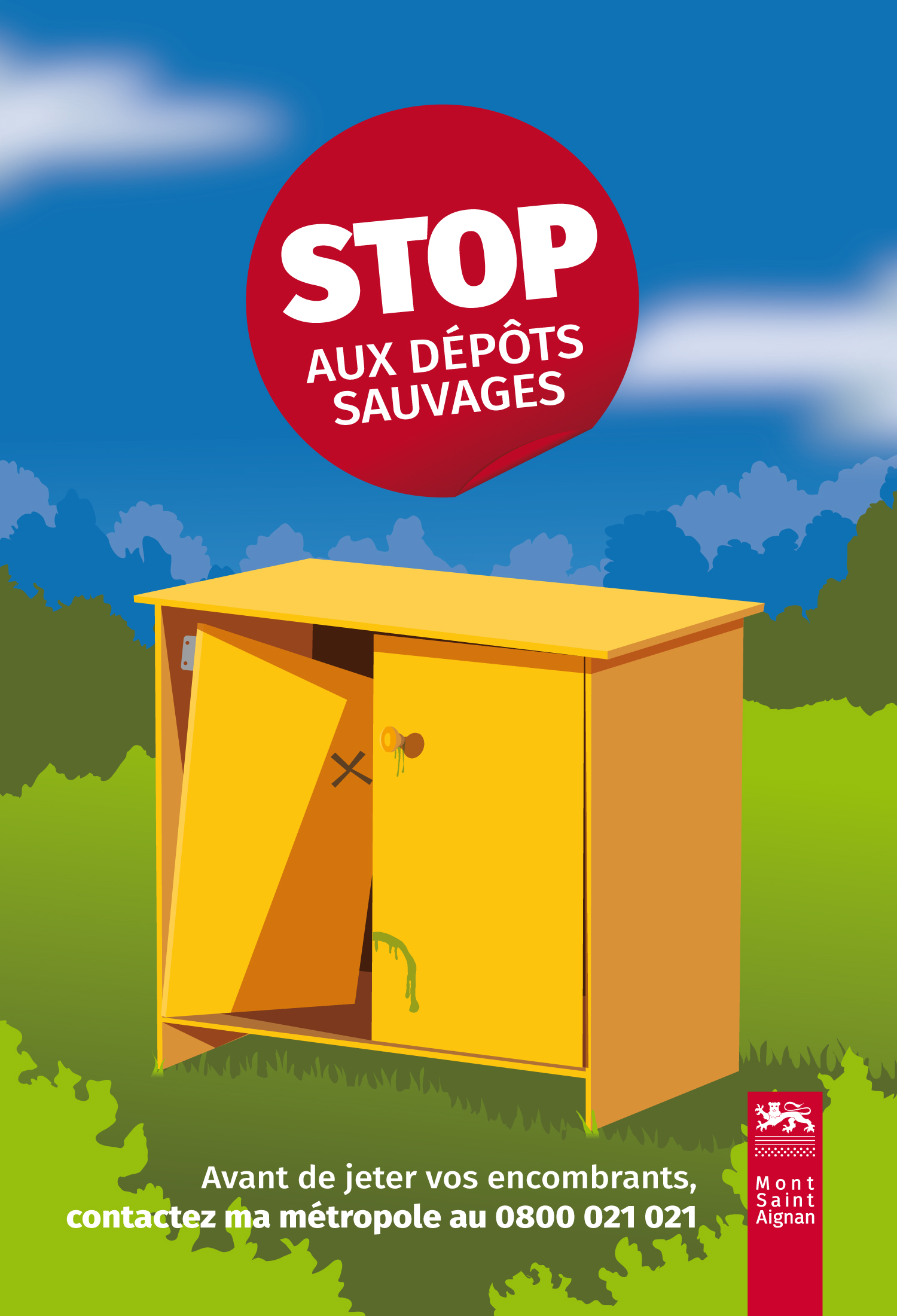 Mont-Saint-Aignan campagne anti dépôts sauvages